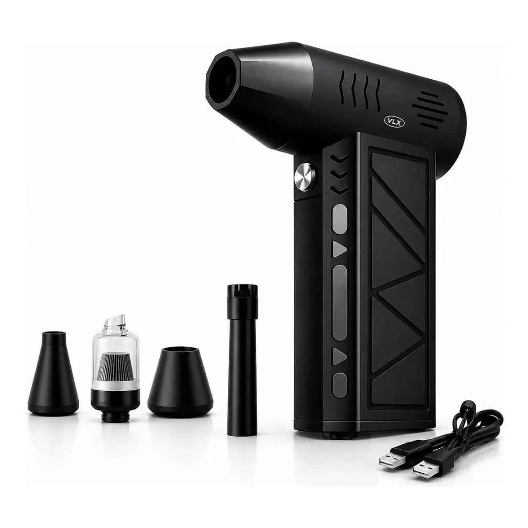 Soprador de Ar Mini Turbo Portátil USB Sem Fio Recarregável para Limpeza e Inflar DUOSEG