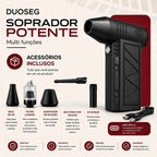 Soprador de Ar Mini Turbo Portátil USB Sem Fio Recarregável para Limpeza e Inflar DUOSEG