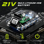Furadeira de Impacto ZPER 21V 17000 BPM 2 Baterias Li-ion Verde