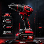 Furadeira de Impacto Brushless 21V com 2 Baterias e Kit 46 Peças
